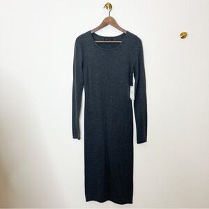 Something Navy NWT 100% Cotton Grey Sweater Dress Size S